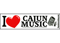 I Love Cajun Music Bumper Sticker