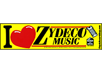 I Love Zydeco Music Bumper Sticker