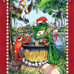 Flaming Hot Cajun Christmas Cards